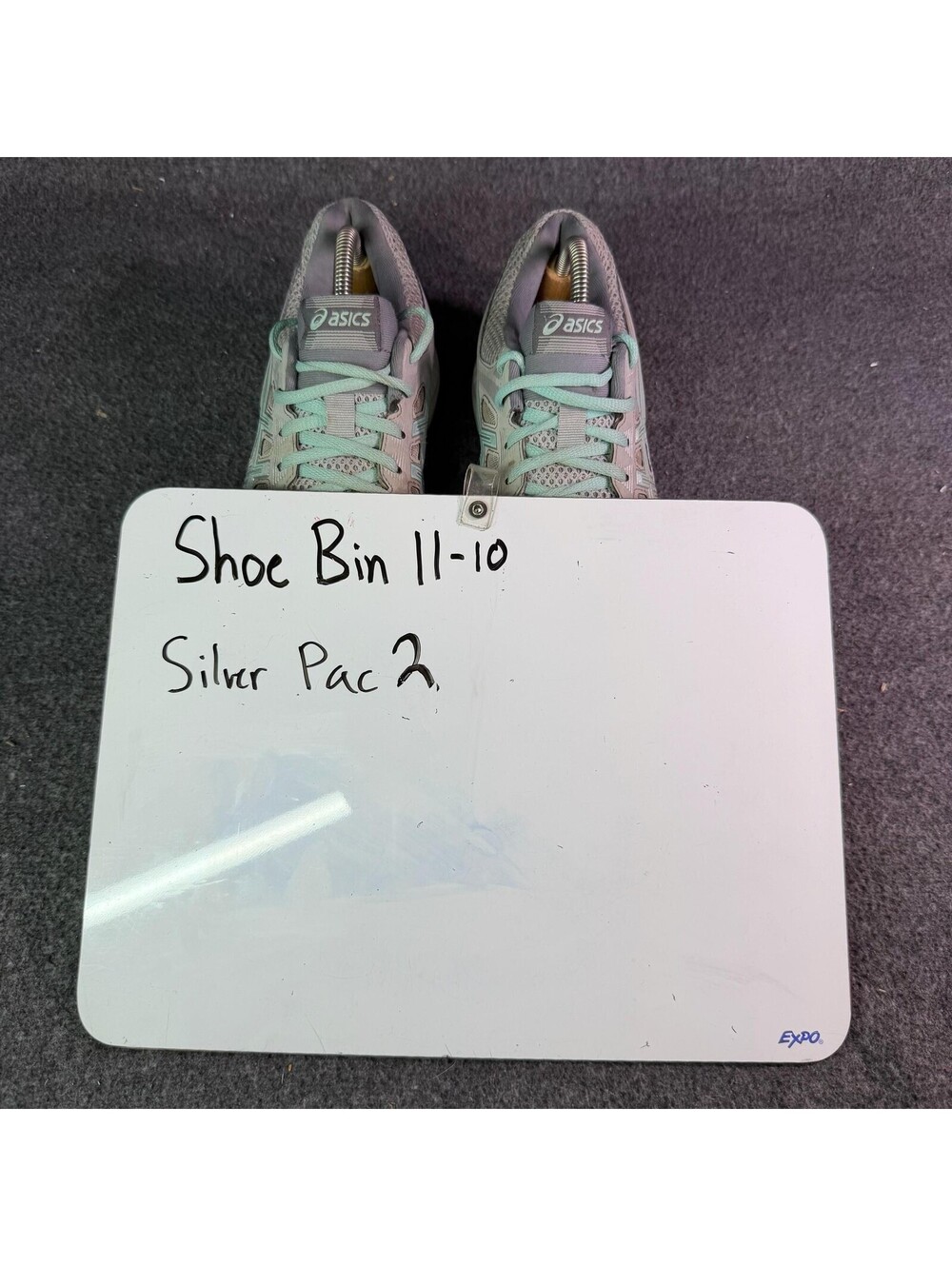 ASICS GEL-Contend 4 Shoes Womens Size 9.5 Gray Aqua Running Sneakers 1012A234 - Picture 9 of 9